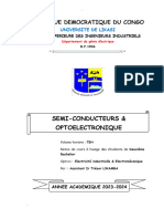 Notes de Cours Sur Les Semi-Conducteurs Et L'optoélectronique - Bac2 - Electr - ELM - 20