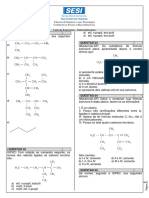 Lista de exercícios - hidrocarbonetos