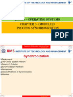 21cs56 - Operating Systems Chapter 6 - (Module2) Process Synchronization