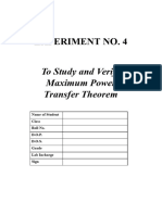 Expt - 4 - Max - Power Transfer - Theorem