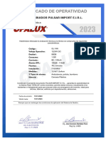 GL-14N Certificado Opalux