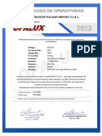 Pul-2a Certificado Opalux