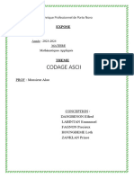 EXPOSÉ Codage ASCII