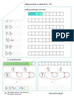 Matematyka Odejmowanie 10 El 01 Kolor