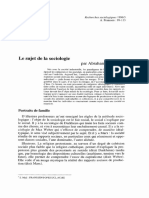 Franssen, A. (1997). Faros y escollos de una sociología del sujeto. En G. y. En Bajoit, Aportes a una sociología del sujeto (págs. 17 - 50). París- L'Harmattan. 