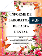 Informe de Laboratorio de Pasta Dental