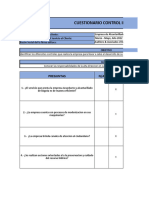 Cuestionario para Evaluar El Control Interno