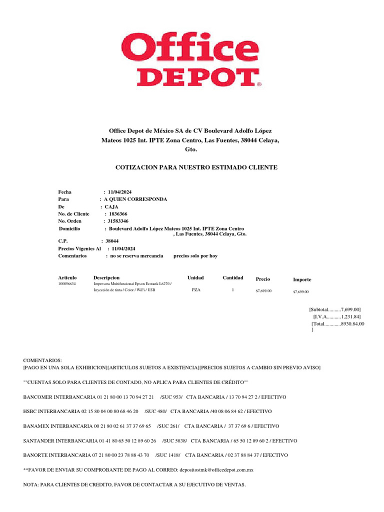 cotizacion-office-depot-pdf