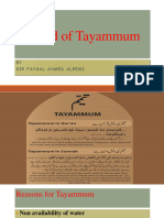 Method of Tayammum & Ghusl