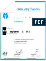 Template e Certificate