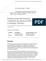 Extraia Automaticamente Conteúdo de Arquivos PDF Usando o Amazon Textract - Recomendações Da AWS