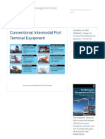 Conventional Intermodal Port Terminal Equipment - Port Economics, Management and Policy