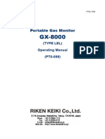 GX 8000 LEL Operating Manual
