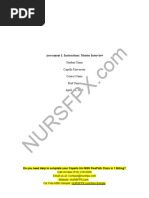 NURS FPX 6216 Assessment 1 Instructions - Mentor Interview