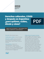 RAICCED (2022) Derechos Culturales, COVID y Después en Argentina