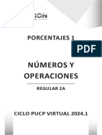 Números y Operaciones - Regular 2A - Porcentajes 1 - Clase