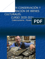 Coleccionismo Grado en Conservación y Restauración.