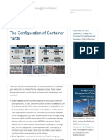 The Configuration of Container Yards - Port Economics, Management and Policy