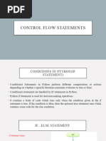 Control Statements