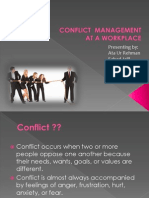 Conflict Management at Workplace