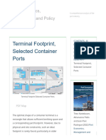 Terminal Footprint, Selected Container Ports - Port Economics, Management and Policy