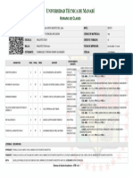 Horario de Sexto