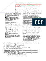 Present Perfect Simple Vs Continuous