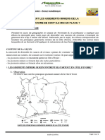 Terminale - SVT - Compét 1 Leçon 1 Géol Pédo