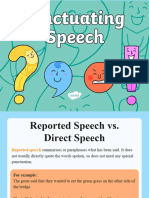 Direct and Reported Speech Powerpoint