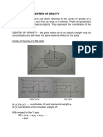 CENTROIDS  AND CENTERS OF GRAVITY