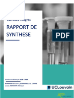 Rapport de Synthèse D'une Analyse Quantitative de Carapils Et de Rodéo