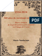 1524-2024 500 Años de Mestizaje en Chiapas