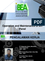 Operation and Maintenance of MV Panel