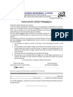 AutorizaciÃ N Salida Pedagã Gica 3Â° Bã¡sico Concierto