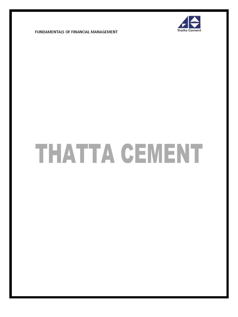 Thatta Cement Download Free PDF Balance Sheet Concrete
