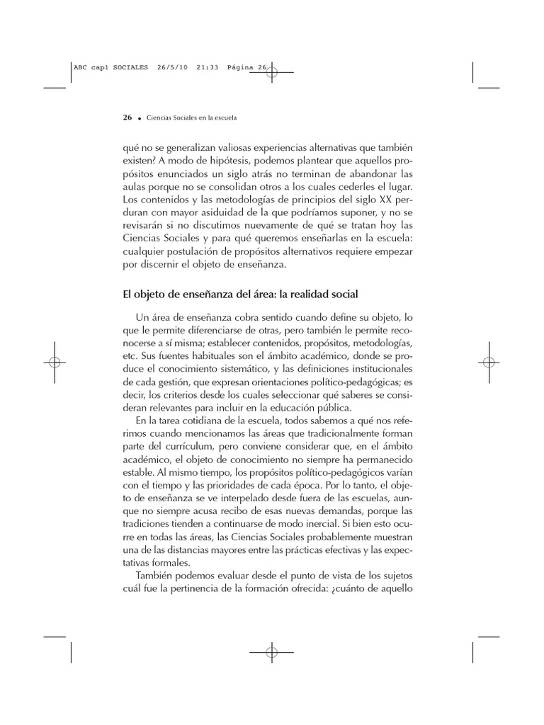 Enseñanza de Ciencias Sociales en la Escuela | PDF | Enseñando | Sociedad
