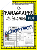 Paragraphe Le: de La Semaine