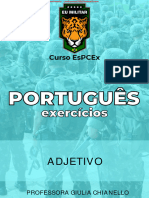 PORTUGUÊS - Ex. - Adjetivo II