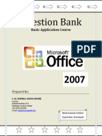 Question Bank of Microsoft Office