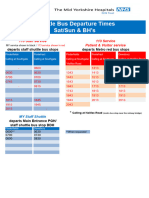 Shuttle Bus Saturday, Sunday and Bank Holiday Service 2