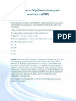 17 - Questões - Objetivos OKR