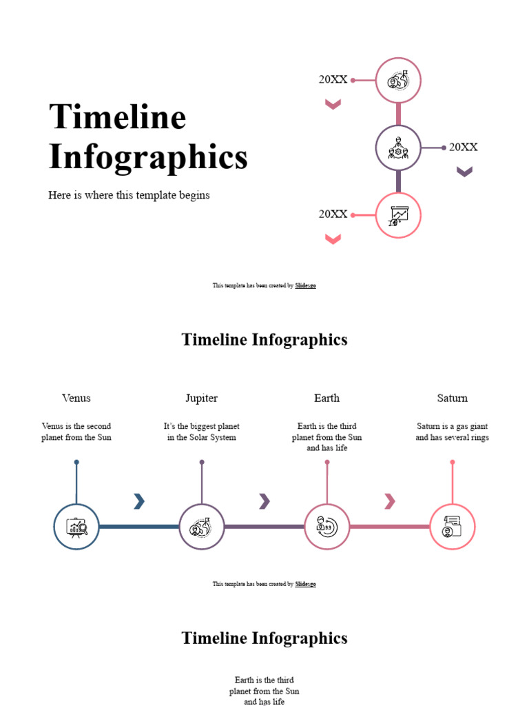 Timeline Infographics by Slidesgo | PDF | Planets | Saturn
