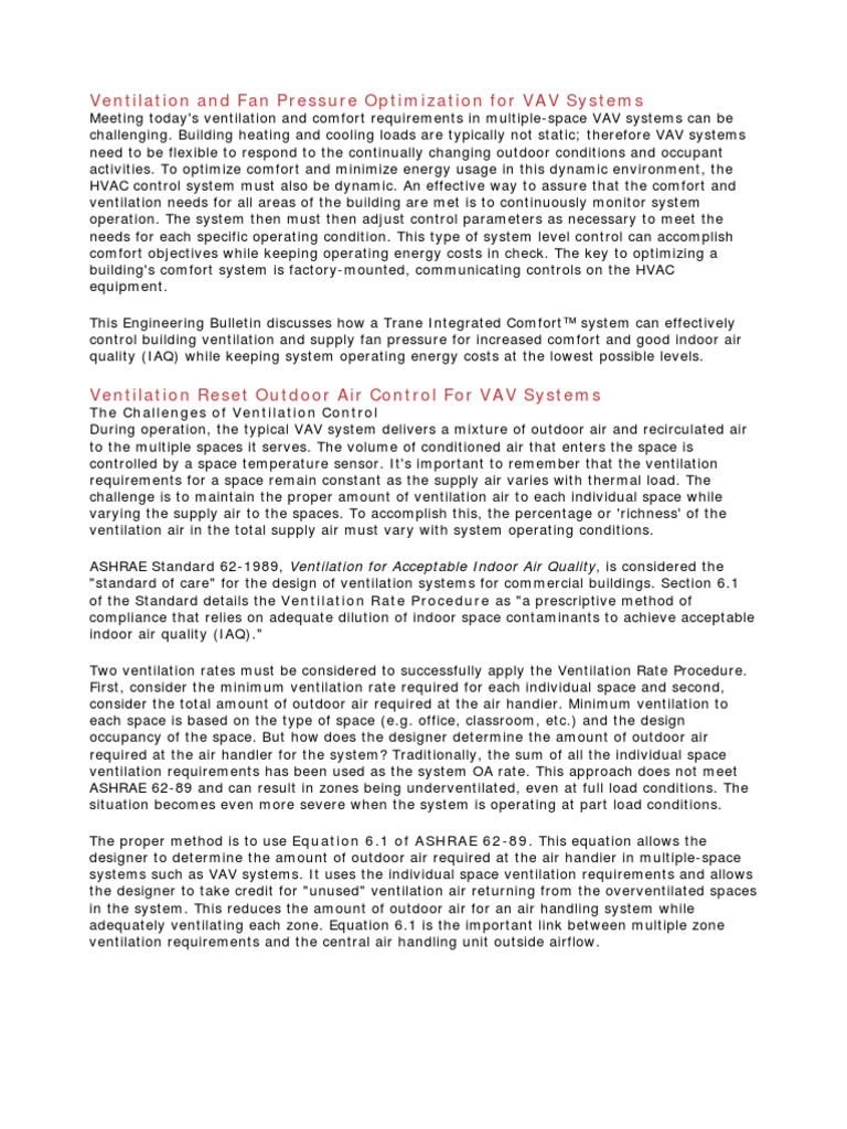 Ventilation Fan Pressure Optimization | PDF | Ventilation (Architecture ...