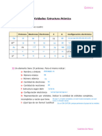 Actividades de Estructura Atómica