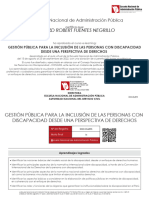 Richard Robert Fuentes Negrillo: La Escuela Nacional de Administración Pública