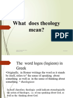 What Is Theology 2023, PGD EGST