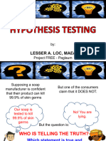 Module 8.1 Hypothesis Testing 1 Type 1 or 2 Error Z Test T Test Anova 2