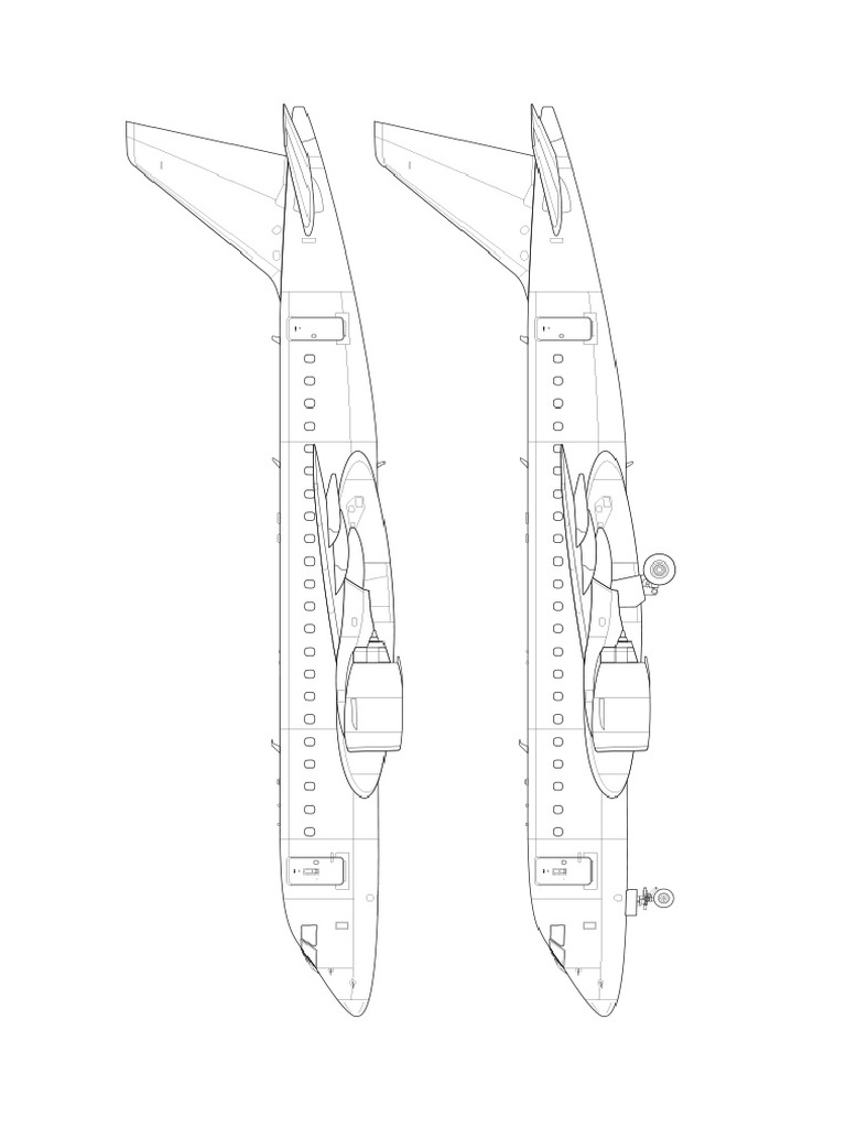 ERJ-175-E2 Line Drawing | PDF