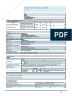 Formato #01: Registro de Proyectos de Inversión: REGISTROS EN LA FASE DE EJECUCIÓN Historial de Modificaciones