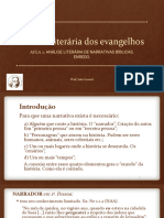 Aula 2. Analise Literaria de Narrativas Biblicas. Enredo